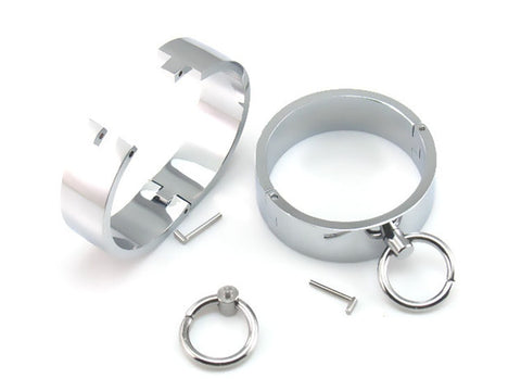 Image of Steel Ankle Cuffs Leg Shackles - Cuffs - BDSM Collar Store