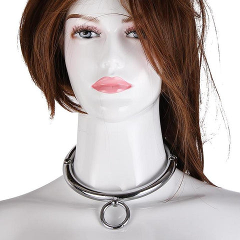 Image of Circle Collar, Polished Stainless Steel, Round Edges - Collar - BDSM Collar Store