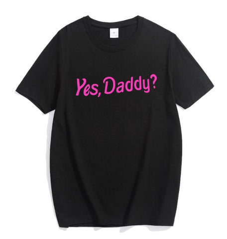 Image of Yes Daddy? Long Shirt, White or Black - Clothing - BDSM Collar Store