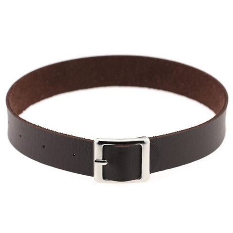 Image of Belt Buckle Vegan Leather Day Collar 11 Colors - Day Collar - BDSM Collar Store
