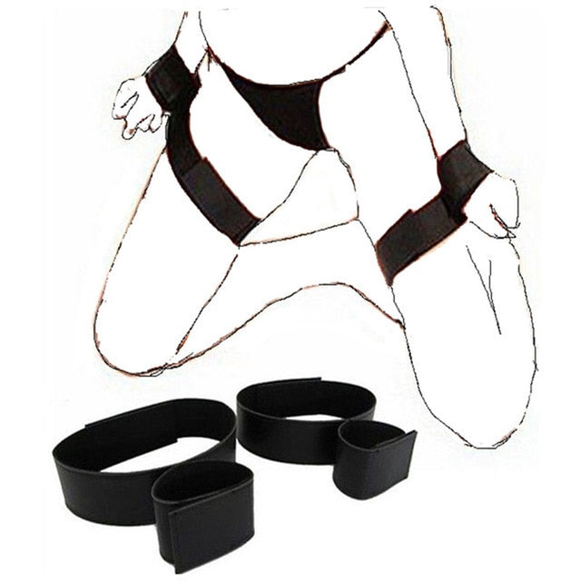 Leg Straps Nylon Ankle-Wrist and Thigh-Wrist - Cuffs - BDSM Collar Store
