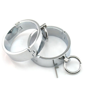 Collar and 4 Cuffs Set Stainless Steel