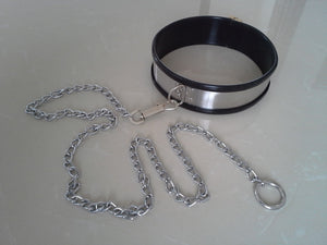 Stainless Steel Collar and Cuffs, Silicone-Lined