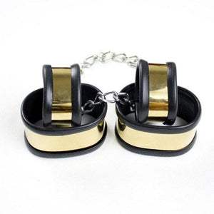 Titanium Collar and Cuffs, Silicone Lined, Locks Included