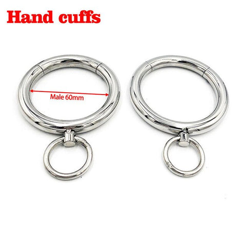 Image of Circle Collar, Polished Stainless Steel, Round Edges - Collar - BDSM Collar Store
