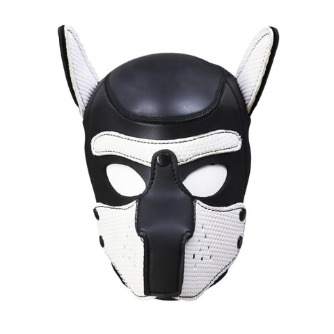 Puppy Mask, Neoprene, Pet Play Hood 10 Colors Available - BDSM Collar Store